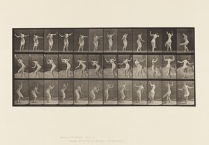 Tallrik 191. Dans (fantastisk) av Eadweard Muybridge