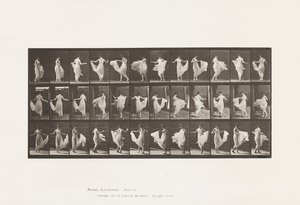 Tallrik 192. Dans (fancy) av Eadweard Muybridge