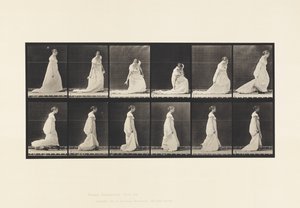 Skylt 207. Böjtåg och lyfttåg, 1885 av Eadweard Muybridge