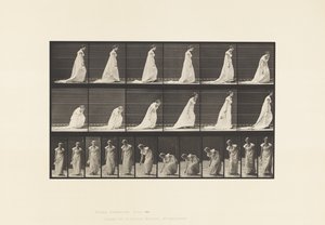 Plåt 209. Böja och lyfta en näsduk, 1885 av Eadweard Muybridge
