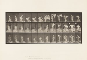 Tallrik 233. Lyftsjal, Lägga runt axlar, vända av Eadweard Muybridge