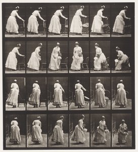 Tavla 243.Placera stol, sitta och flirta en fläkt av Eadweard Muybridge