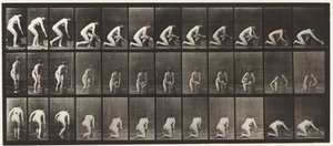 Tavla 252. Att knäböja på höger knä och skura golvet, 1872-1885 av Eadweard Muybridge