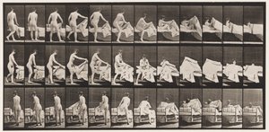 Tallrik 263. Att komma i säng av Eadweard Muybridge