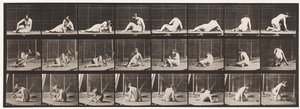 Plåt 266. Vridning och ändring av position medan du fortfarande är på marken av Eadweard Muybridge