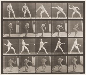 Tallrik 273. Base-ball; Pitching av Eadweard Muybridge