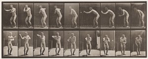 Tallrik 281. Base-ball; Fånga och kasta av Eadweard Muybridge