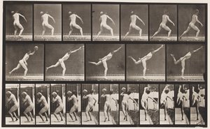 Plåt 316. Heaving a 20-lb Rock, 1885 av Eadweard Muybridge