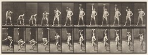 Plåt 320. Lyfta en 50 lb hantel av Eadweard Muybridge