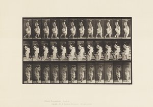 Tallrik 35. Går, bär barn av Eadweard Muybridge