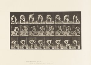 Tavla 381. Murare, lägga en tegelsten av Eadweard Muybridge