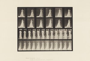 Plåt 39. Walking, Hands Engaged in Sticking, 1872-1885 av Eadweard Muybridge