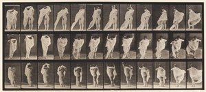 Tallrik 416. Toalett, påklädning av Eadweard Muybridge