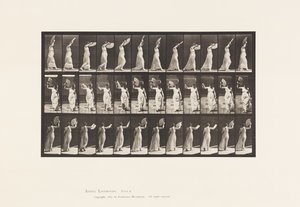 Tavla 41. Gå, flirta en fläkt av Eadweard Muybridge
