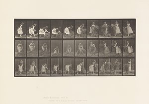 Tallrik 458. Lyfta nävar hö, vända, kasta ner det av Eadweard Muybridge