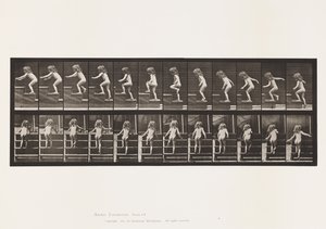 Tallrik 473. Barn, Går på övervåningen av Eadweard Muybridge