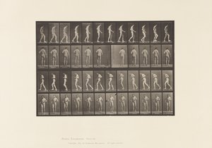 Platta 548. Lateral skleros; A,B, Walking, 1885 av Eadweard Muybridge