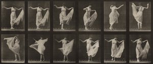Plansch nummer 187. Dans (fantasi) av Eadweard Muybridge