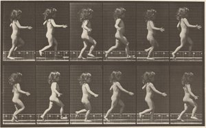 Nummerplåt 469. Barn som springer,1887 (foto) av Eadweard Muybridge