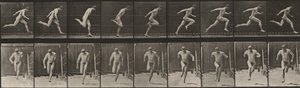 Plansch nummer 68. Löpning av Eadweard Muybridge