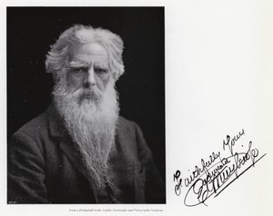 Porträtt av Eadweard Muybridge (s/v foto) av Eadweard Muybridge