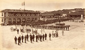 Mottagning av konstnären, Quezaltenango, Guatemala av Eadweard Muybridge