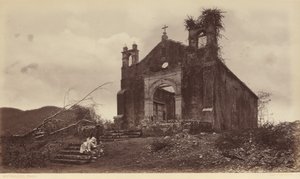 Ruinerna av San Miguel-kyrkan, Panama av Eadweard Muybridge