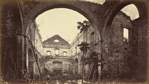 Ruinerna av kyrkan Santo Domingo-Panama av Eadweard Muybridge