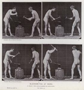 Den mänskliga figuren i rörelse: Smeder på jobbet av Eadweard Muybridge