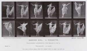 The Human Figure in Motion: Dansande flicka, en piruett (s/v foto)