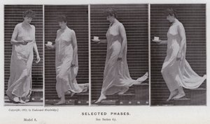 Den mänskliga figuren i rörelse: utvalda faser (s/v foto) av Eadweard Muybridge