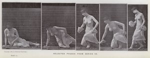 The Human Figure in Motion: Valda faser från serie 56 (s/v foto) av Eadweard Muybridge