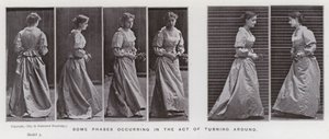 Den mänskliga figuren i rörelse: Vissa faser som inträffar när man vänder sig om (s/v foto) av Eadweard Muybridge