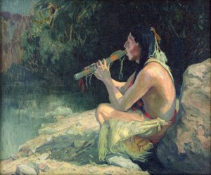 Kärlekssång (eller månsken) av Eanger Irving Couse
