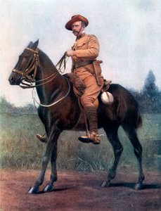 Överstelöjtnant Edward Bethune, befäl över Bethunes beridna infanteri, 1902. av Earl de la Warr
