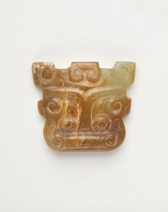 Djurmaskformat hänge, 650-500 f.Kr av Eastern Zhou Dynasty Chinese School