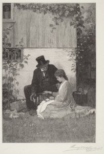 En gårdfarihandlare från New England av Eastman Johnson