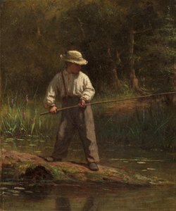 Boy Fishing, 1860-talet.