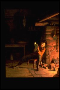 Lincolns barndom av Eastman Johnson