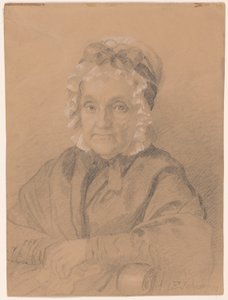 Porträtt av Mrs Jeremiah Chandler av Eastman Johnson