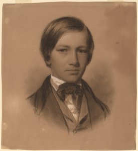 Porträtt av en ung man av Eastman Johnson