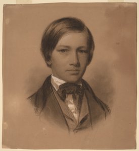 Porträtt av en ung man av Eastman Johnson