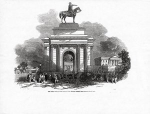 The Great Wellington Statue som den skulle se ut från Constitution Hill, publicerad i 