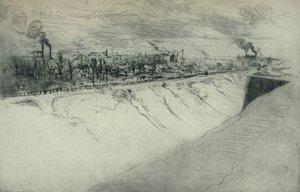 St Ouen sett från befästningarna i Paris, 1915