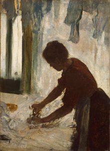 En kvinna som stryker, 1873 av Edgar Degas