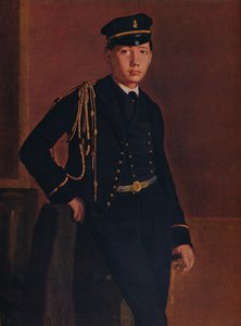 Achille de Gas i en kadetts uniform, 1856-1857 av Edgar Degas