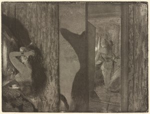 Skådespelerskor i deras omklädningsrum, 18791880. av Edgar Degas