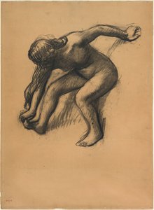 Efter badet av Edgar Degas