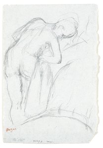 Efter badet av Edgar Degas