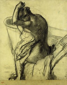 Efter badet; Après le Bain, 1899 av Edgar Degas